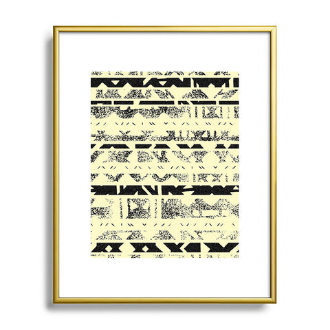 Triangle Footprint Lindiv1 Metal Framed Art Print