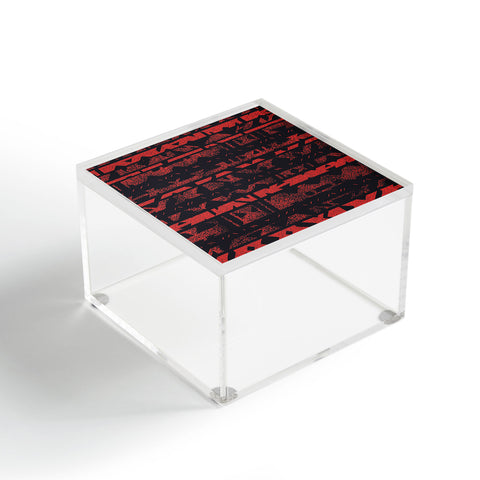 Triangle Footprint Lindiv1 Red Acrylic Box