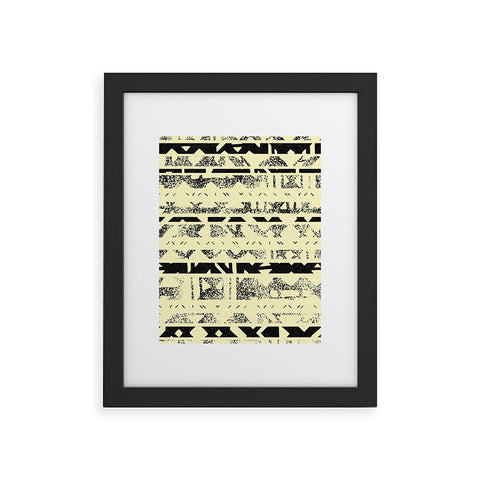 Triangle Footprint Lindiv1 Framed Art Print