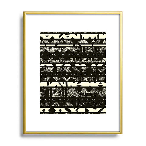 Triangle Footprint Lindiv4 Metal Framed Art Print