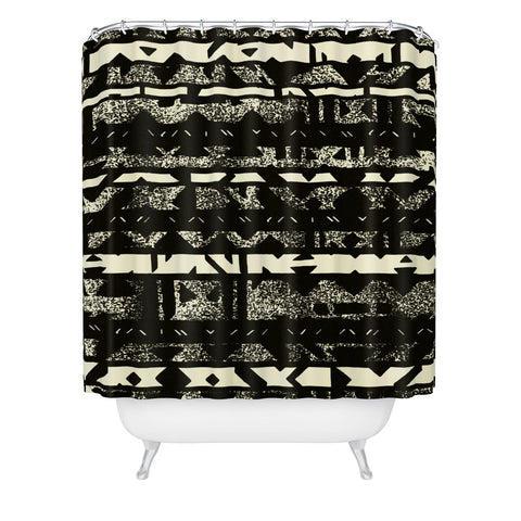 Triangle Footprint Lindiv4 Shower Curtain