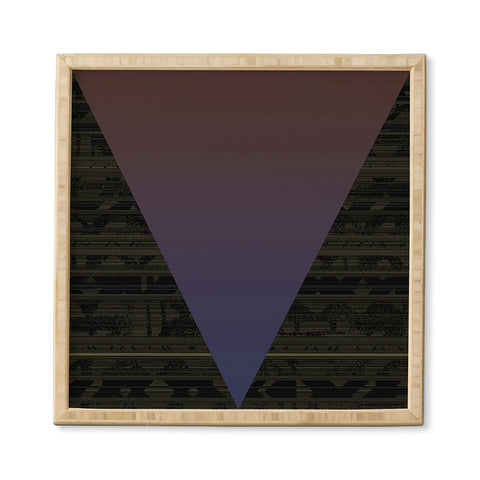 Triangle Footprint Lindiv5 Framed Wall Art