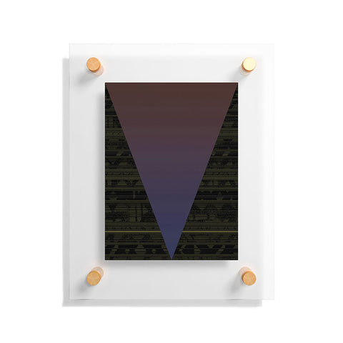 Triangle Footprint Lindiv5 Floating Acrylic Print