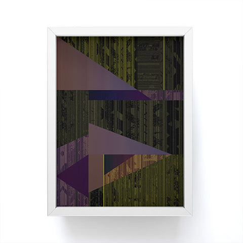 Triangle Footprint Lindiv6 Framed Mini Art Print
