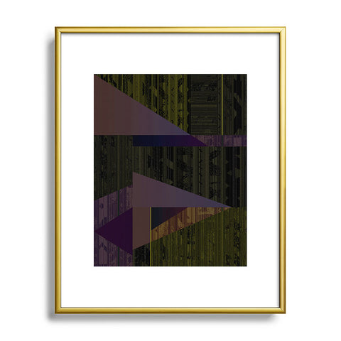 Triangle Footprint Lindiv6 Metal Framed Art Print