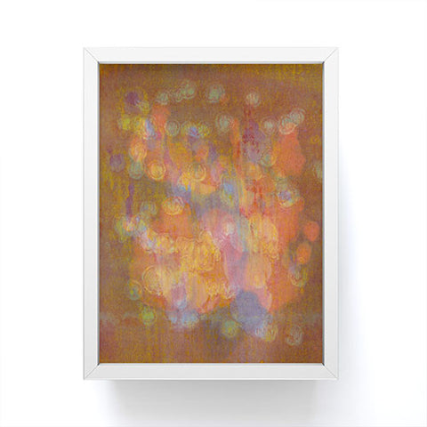 Triangle Footprint moments ago Framed Mini Art Print