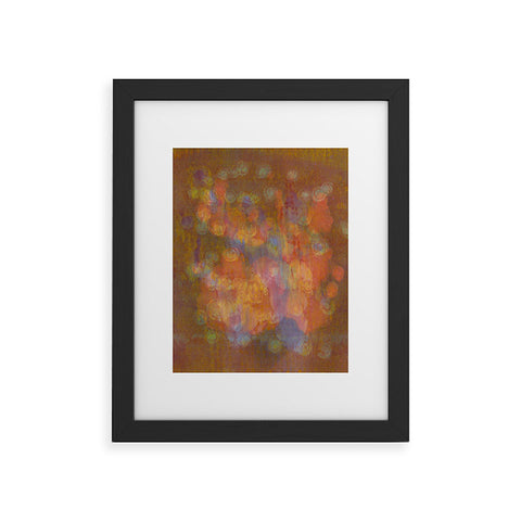 Triangle Footprint moments ago Framed Art Print