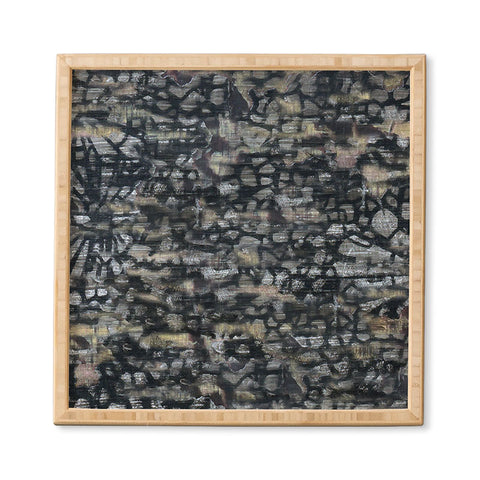 Triangle Footprint ms1c1 Framed Wall Art