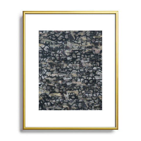Triangle Footprint ms1c1 Metal Framed Art Print