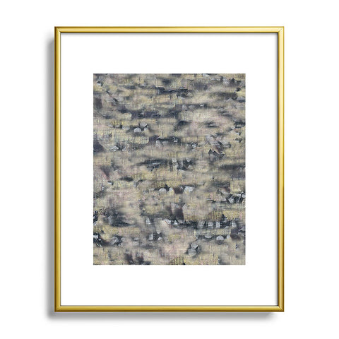 Triangle Footprint ms1c2 Metal Framed Art Print