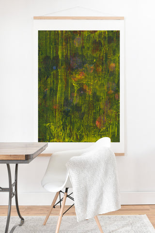 Triangle Footprint narrow the trace Art Print And Hanger