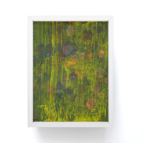 Triangle Footprint narrow the trace Framed Mini Art Print