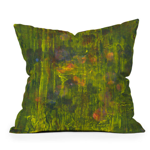 Triangle Footprint narrow the trace Throw Pillow