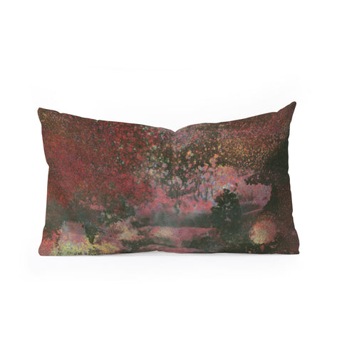 Triangle Footprint nobody is gonna move Oblong Throw Pillow