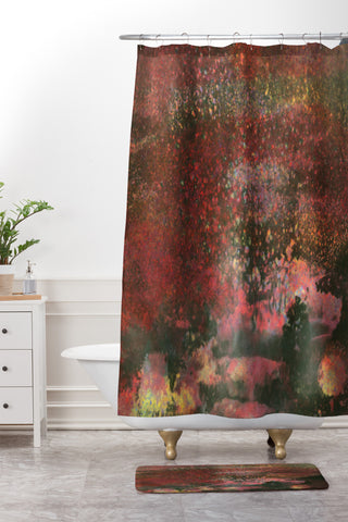 Triangle Footprint nobody is gonna move Shower Curtain And Mat