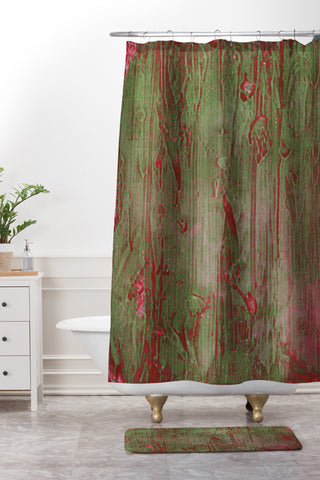 Triangle Footprint nothing to lose Shower Curtain And Mat
