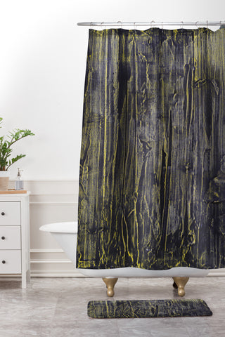 Triangle Footprint really incredible Shower Curtain And Mat