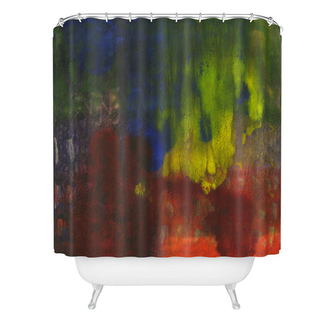 Triangle Footprint right there Shower Curtain