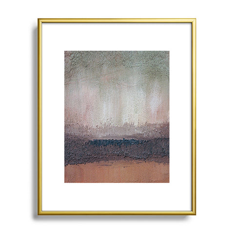 Triangle Footprint s1 Metal Framed Art Print