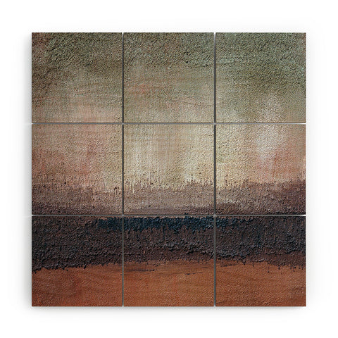 Triangle Footprint s1 Wood Wall Mural