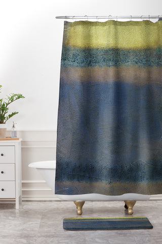 Triangle Footprint s2 Shower Curtain And Mat