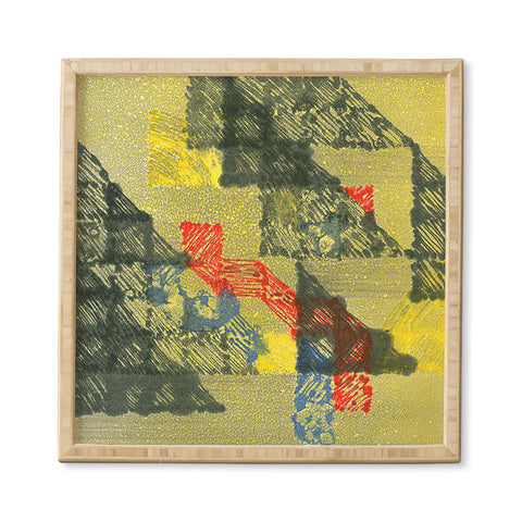 Triangle Footprint time will tell Framed Wall Art