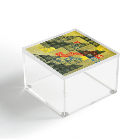 Triangle Footprint time will tell Acrylic Box