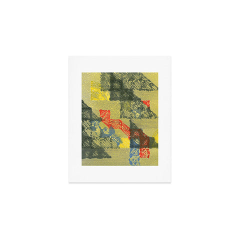 Triangle Footprint time will tell Art Print
