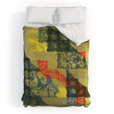 Triangle Footprint time will tell Comforter