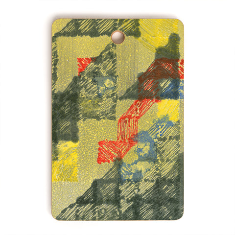 Triangle Footprint time will tell Cutting Board Rectangle
