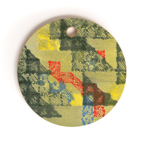 Triangle Footprint time will tell Cutting Board Round