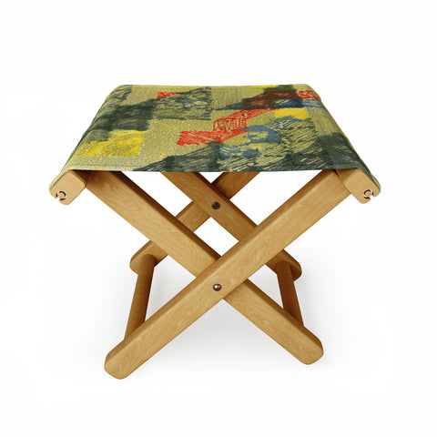 Triangle Footprint time will tell Folding Stool