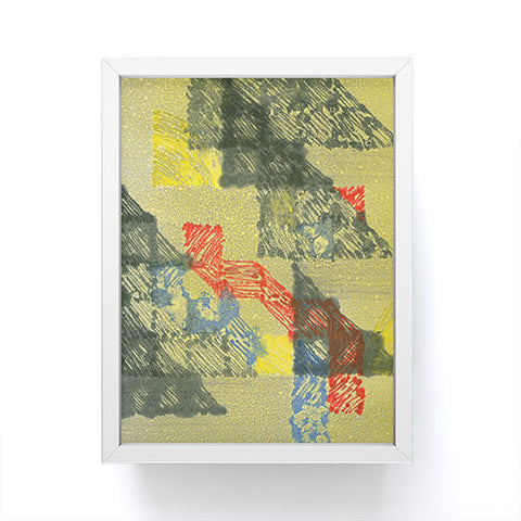 Triangle Footprint time will tell Framed Mini Art Print