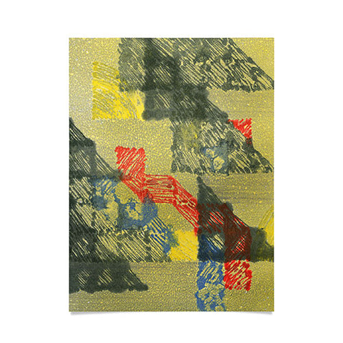 Triangle Footprint time will tell Poster