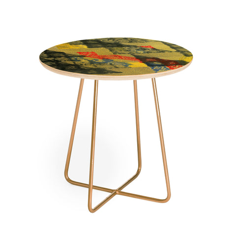 Triangle Footprint time will tell Round Side Table