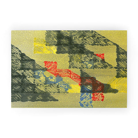 Triangle Footprint time will tell Welcome Mat