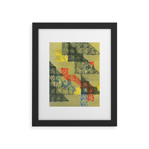 Triangle Footprint time will tell Framed Art Print