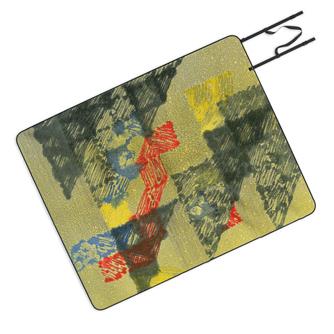 Triangle Footprint time will tell Picnic Blanket