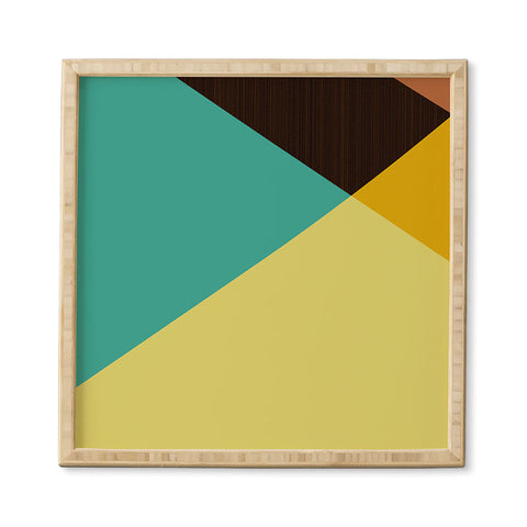 Triangle Footprint Tridiv1 Mega1 Framed Wall Art