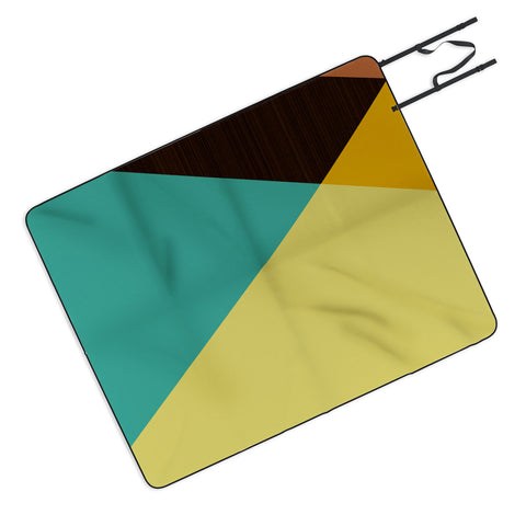 Triangle Footprint Tridiv1 Mega1 Picnic Blanket