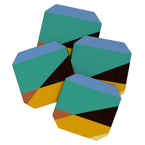 Triangle Footprint Tridiv1 Mega2 Coaster Set