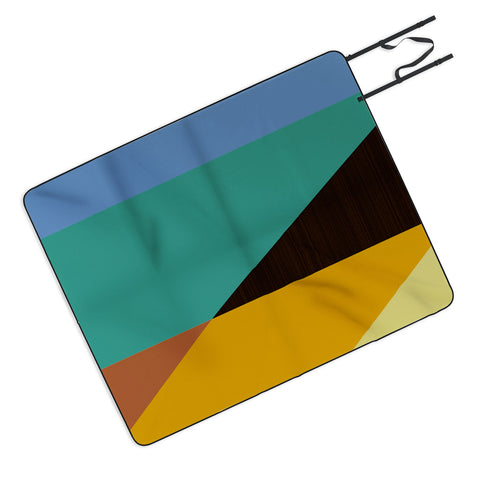 Triangle Footprint Tridiv1 Mega2 Picnic Blanket