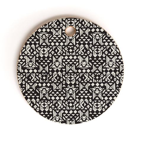 Triangle Footprint twotridiv1big Cutting Board Round
