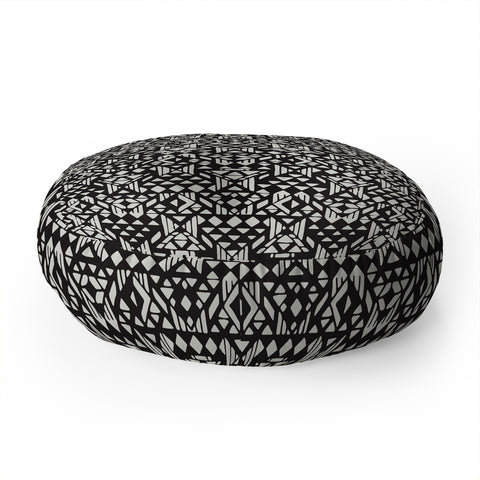 Triangle Footprint twotridiv1big Floor Pillow Round