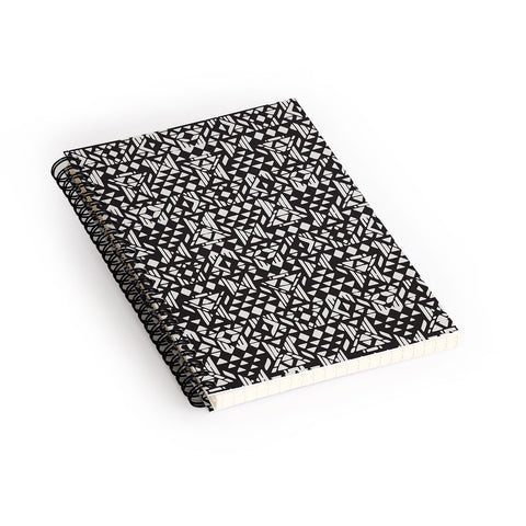 Triangle Footprint twotridiv1big Spiral Notebook
