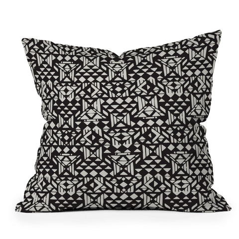 Triangle Footprint twotridiv1big Throw Pillow