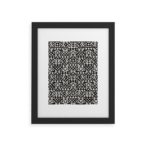 Triangle Footprint twotridiv1big Framed Art Print