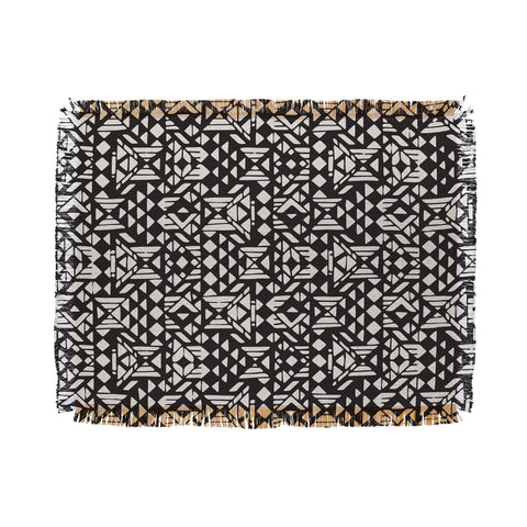 Triangle Footprint twotridiv1big Throw Blanket