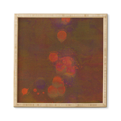 Triangle Footprint unreachable Framed Wall Art