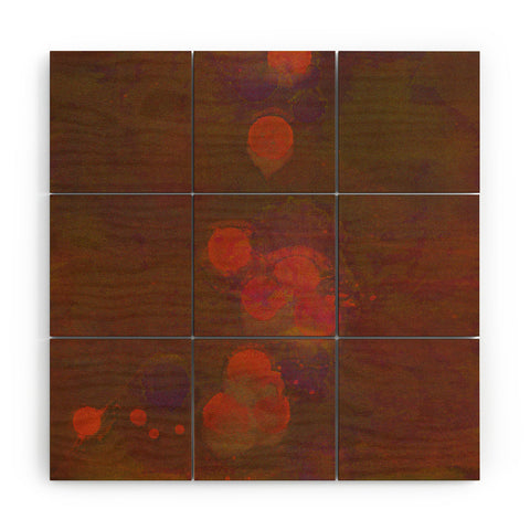 Triangle Footprint unreachable Wood Wall Mural